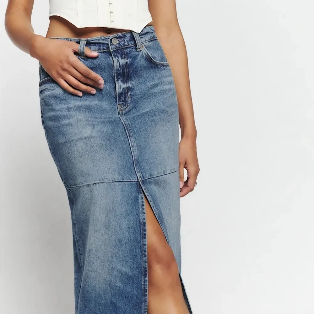 Reformation Jeans Florence Maxi Denim Skirt - Picture 5 of 5